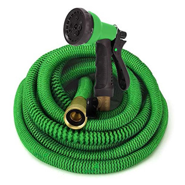 Expandable Garden Hose Water Collapsible Hose With Functional Spray Nozzle Du...